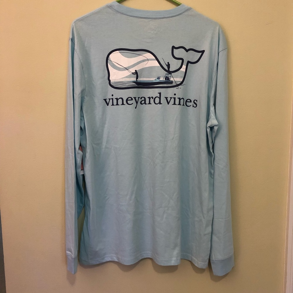 Vineyard Vines Long-sleeve Fly Rods Pocket Tee - Medium